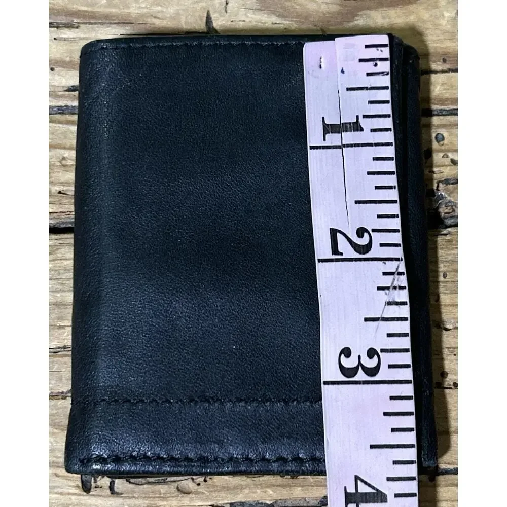 APT. 9 Men’s Black Genuine Leather Card Wallet - NEW￼
